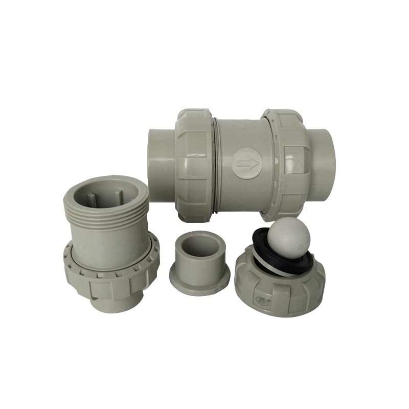 32mm Solvent Weld, Grey Double Live Connection, PPH Non-Return Check