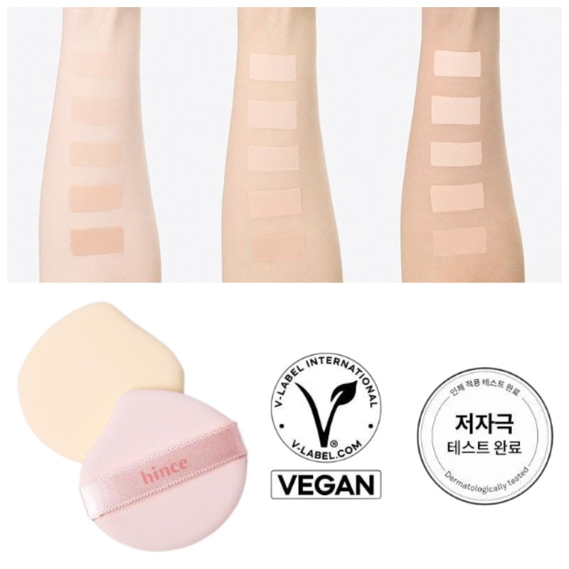 HINCE Cover Master Pink Cushion 11g*2ea, Shade:17 Light