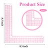 TIESOME 2 Pieces L-Square Rule Clear Sewing Ruler, Plastic Measure