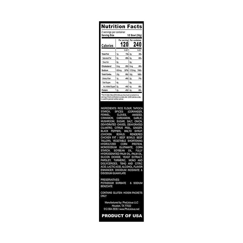 PhoLicious Vegetarian Instant Pho, 3.6 oz., 4 pk.