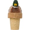 WG4991 Bottle Stopper Mallard - Decorative Hand Carved Bottle Stopper