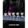 [OUFER] 16G Tragus Cartilage Forward Helix Stud Earrings Titanium Monroe