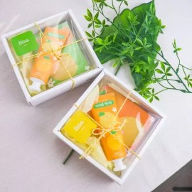 Futgyul 풋귤 핸드크림 메모지 세트 제주여행 선물 떡메모지 [메모지색상 그린] Foot Citrus Hand Cream Memo Pad Set Jeju Travel Gift Sticky Memo Pad [Memo Pad Color Green]