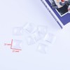 HAUTOCO 44pcs 25mm Square Glass Dome Cabochons 1 Inch Non-calibrated