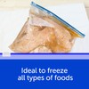 Ziploc Gallon Food Storage Freezer Slider Bags, Power Shield Technology