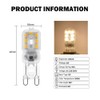 WULUN G9 3W LED Bulbs with Transparent Cover, G9 Socket,