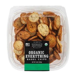 Schwartz Brothers Bakery Organic Everything Bagel Chips, 15 Ounce