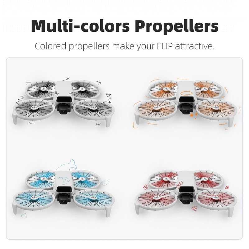 CERFFOOL Replacement Propeller for DJI Flip Propeller Lightweight Quick Release
