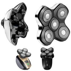 Universal Magnetic 5 Blades for MANSCAPED Dome Shaver and Many Brands, Head Shaver Replacement Heads for Universal Replacement Heads