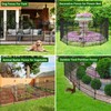 No Dig Decorative Garden Fence 6 Panel with Gate -