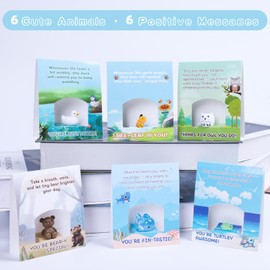 Employee Appreciation Gifts Bulk - Coworker Gifts - Unique Staff Thank You Gifts with Tiny Resin Animals & Stands - Motivation for Coworkers, Students, Teachers