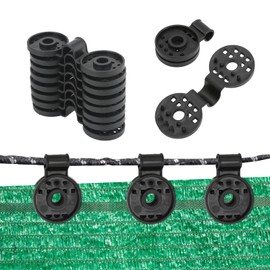 Pack of 30 plastic clips, awning, black special clip with eyelet, shade net clip, special clip with eyelet for shade net, reusable plastic clips, awning attachment