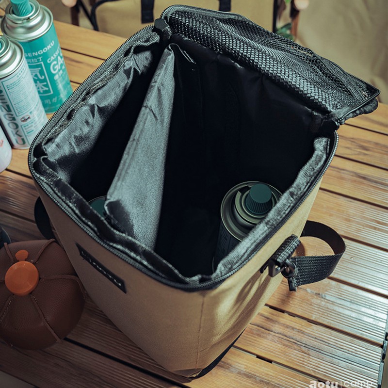 10L Camping Lantern Storage Bag Outdoor Camping Canister Gas Tank