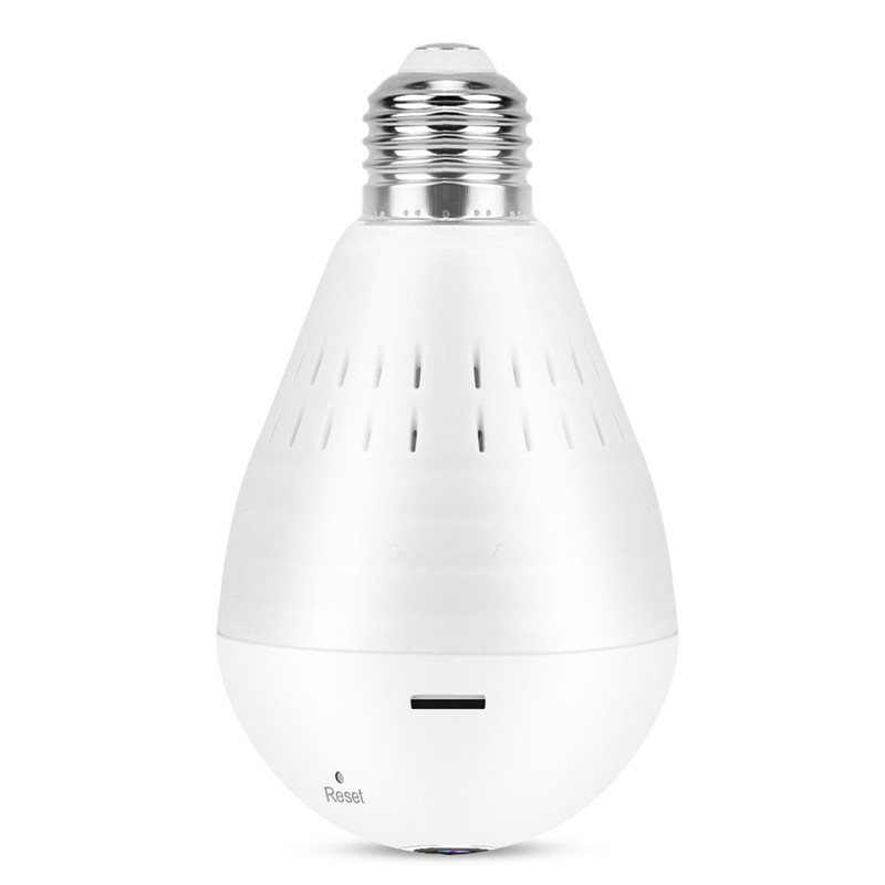 1.3MP 960P HD Wifi Panoramic Light Bulb Camera Home Security