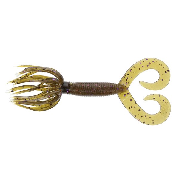 YAMAMOTO 4" Double Tail Hula Grub - Realistic Easy-to-Use Soft