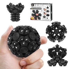 KEEYMENT Sphere Magnetic Fidget Toys Adults, Splicing & Turning Fidget Building Toy & Rotate Sensory Fidget Toy Set, Teen Boy Girl Gifts & ADHD Tool Desk Cool Gadgets Toys for Officee Stress Relief