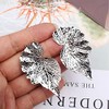 GUOXIAOMEI Bohemian Leaf Statement Earrings Lightweight Summer Dangle Earrings Boho