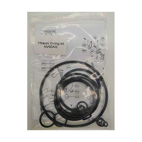 NV90AG NV90AG(S) O-RING REBUILD KIT For HITACHI 3-1/2-Inch COIL FRAMING