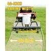 BlumeTrec 40 Inch Tow Behind Dethatcher, Pull Behind Lawn Dethatcher