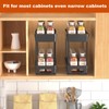 Spice Rack Organizer for Cabinet, 2 Pack Pull Out Spice
