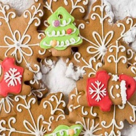 Winter Snowflake Cookie Cutter Set - 5 Piece - Stainless Steel