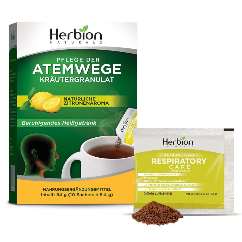 Herbion Naturals Natural Lemon Flavoured Respiratory Care Granules - 10