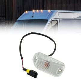 NOVAPARTS Cab Roof Top Marker Lights 68232473AA for 2014-2023 Dodge Ram ProMaster 1500 2500 3500 Roof Running Lamps Clear Lens Amber Halogen Lamp Replaces # 68232473AB 68232473AE 68232473AC 926-109