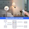 Powfloven 5000mAh Rechargeable Light Bulbs with Remote, E26 Wireless LED