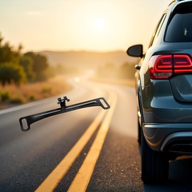 Black Universal Vehicle Backup Camera License Plate Bracket, Installation Holder for Car Rear View Camera Reverse Cameras Vehicle Backup Cameras Car Safety and Security