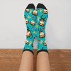 CVFGHJOKC Monkey Love Banana Novelty Socks Casual Crew Mid Calf