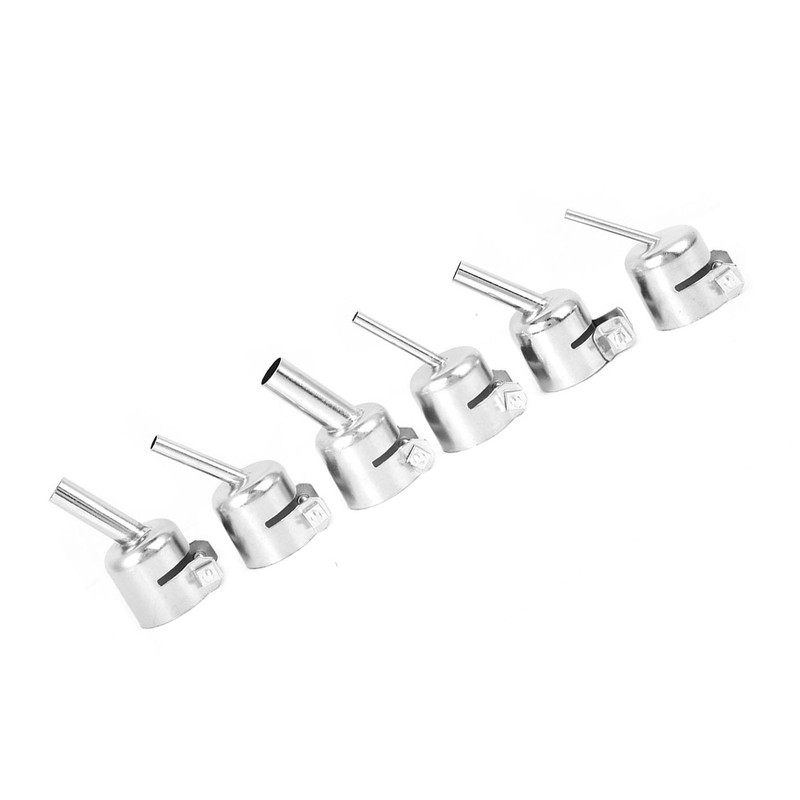 6Pcs Oblique Nozzle 850 for Hot Air Gun Soldering Desoldering