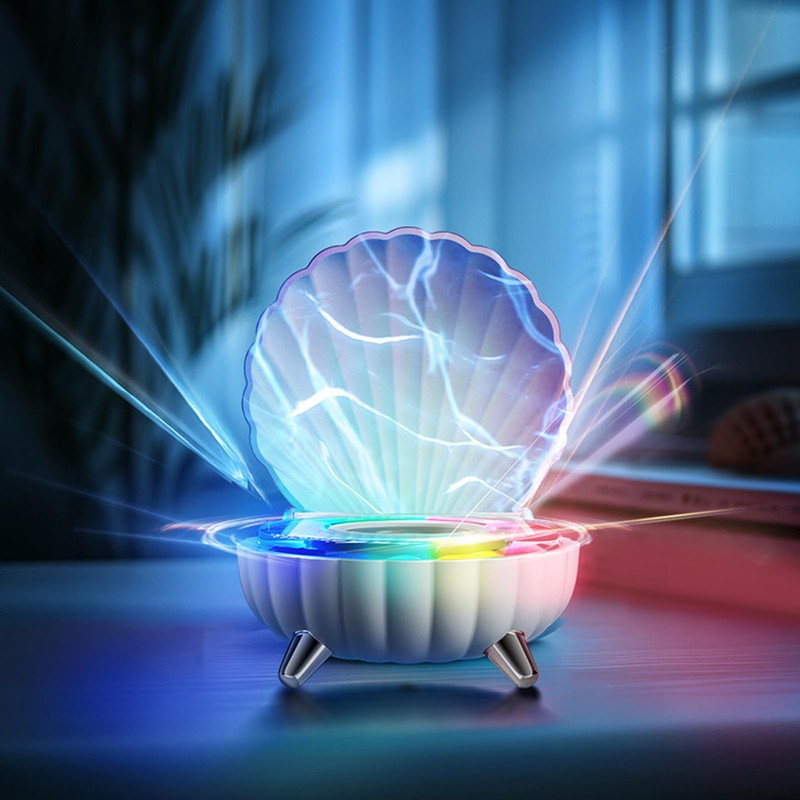 Mini Bluetooth Speaker - Seashell Shape Design, Cute Stereo Sound