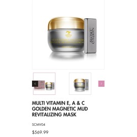 Secret Collagen  Multi Vitamin E A & C Golden Magnetic Mud Mask NEW SEALED $159