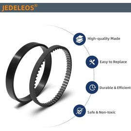 JEDELEOS Belts 6960W Replacement for Bissell Proheat Vacuum Model 1694W 1697 1698 1699 1799 1846 7901 7920 7950 8806 8905 and 8910 Series, Replace Parts 0150621 and 2150628
