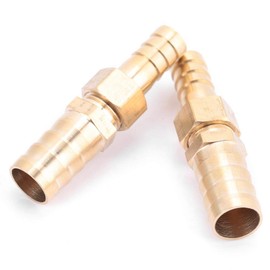 10mm-10/12/14mm Brass Fitting Hose Reducer for Barbed End Pieces, Reducing Connectors, Straight Pipe Connectors (10-12mm)