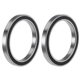 TOP-VIGOR 2Pcs 6810-2RS Deep Groove Ball Bearings, Z2 50mm x 65mm x 7mm Double Sealed Industrial Bearings, Chrome Steel Skateboard Bearings for Electrical Instrument Equipment