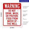 Do Not Drink Wash Or Prepare Food from Water of