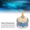 Two Channels Volume Potentiometer 2×24 Gear 20K High Accuracy Volume