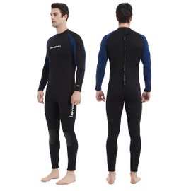 Lemorecn Mens Wetsuits Jumpsuit Neoprene 3/2mm Full Body Diving Suit (3031, 3XL)