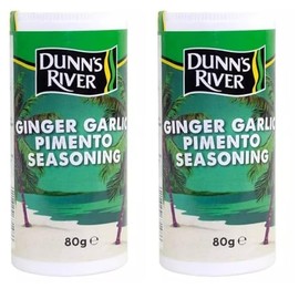 Dunns River Ginger Garlic Pimento Seasoning, 80g, Pack of 2