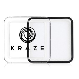 Kraze FX Square - White Face Paint (50 gm) - Hypoallergenic, Non-Toxic, Water Activated Professional Face & Body Painting Makeup Supplies for Sensitive Skin, Kid Safe, Adults