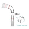StonyLab Glass Vacuum Take Off Adapter, 105° Bent, Short Stem