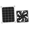 6V 10W Outdoor Solar Power Panel Exhaust Fan USB Charging