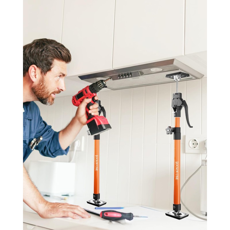 HOLOTHURIAN Cabinet Jack Support Pole,23.6-45.3 inches Third Hand Tools Adjustable
