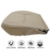 NLQR Front Passenger Side Bottom Seat Cover Tan Replacement Microfiber