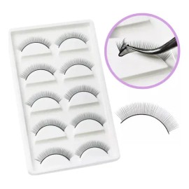 Pestañas Práctica Extensiones Maquillaje Lashista Set 10 Par                                                                                          
