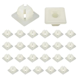 Kewucn License Plate Nylon Screw Inserts, Front and Back License Plate Nut Bracket Clip Fasteners, Nylon Screw Inserts for Securing License Plates, Universal Car Accessories (25 PCS)