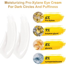 muhratii 6% Proxylane Eye Cream, Anti Aging Retinol Eye Cream For Dark Circles, Pro-Xylane Active Anti-Wrinkle Eye Cream,Eye Repair Cream For Puffiness For All Skin Types(30g/1.05 Fl Oz)