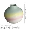 A K Lifestyle Mini Ombre Bud Vases Set of 2pcs