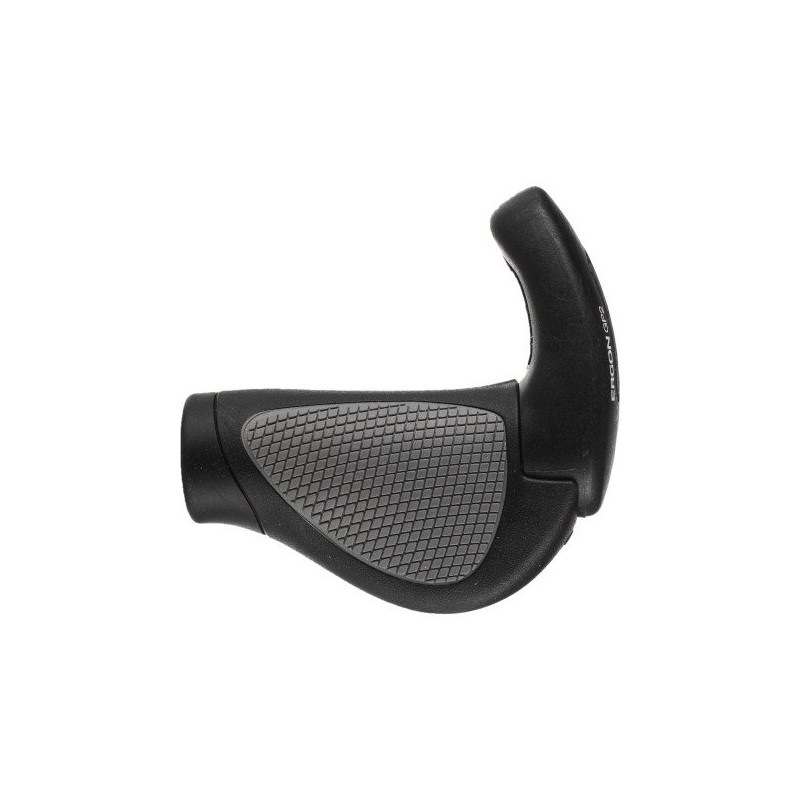 Ergon GP2 Ergonomic Gripshift Handlebar Grip, Black/Grey black Black -